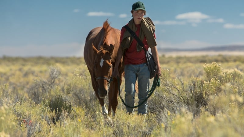 Charley and equine pal Pete wander in the desert in search of a home . .