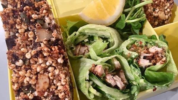 Ali Honour's Crispy Chicken Wraps & Choccy Seed Slice: Today
