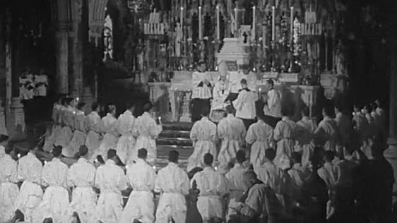Ordination ceremony in St Patrick's College Maynooth, County Kildare (1968)