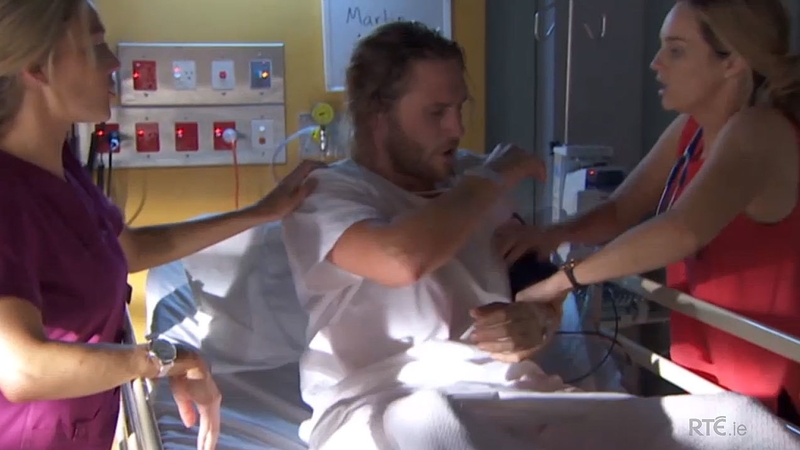 Ash panics in hospital on Home and Away