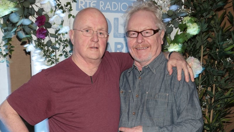 Christy Moore and Paul Brady  at the launch of the RTÉ Radio 1 Folk Awards at Vicar Street, Dublin