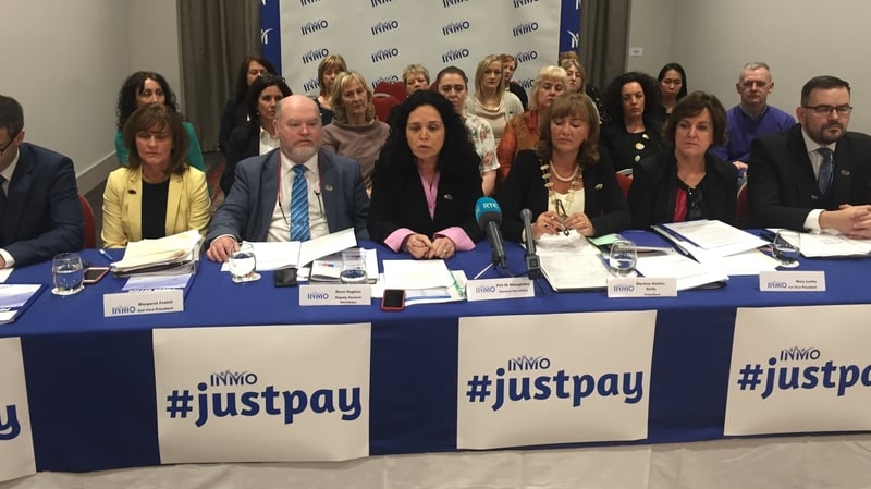 Simon Harris addressed the Irish Nurses and Midwives Organisation annual conference in Cork