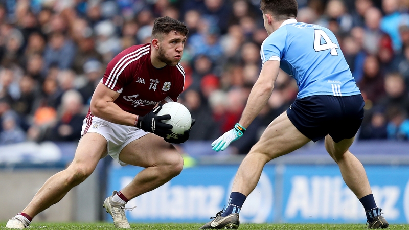 Damien Comer hit three points in the Allianz League final in Croke Park