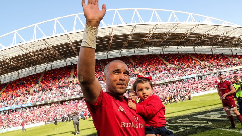 Simon Zebo played his last game at Thomond for the Reds