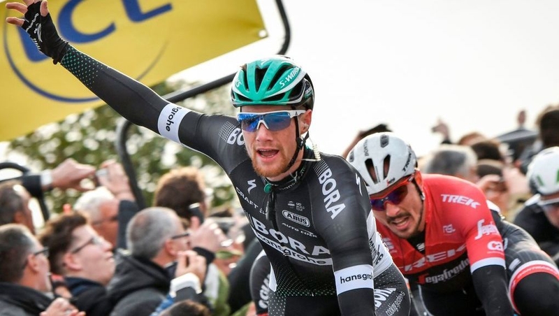 Ireland's Sam Bennett (L) pictured during Paris-Nice in March