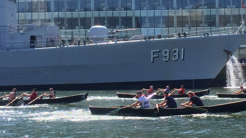 The races went from the Tom Clarke East Link bridge up to the Custom House Quay