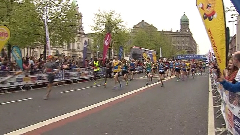Nearly 17,000 people took part in today's marathon