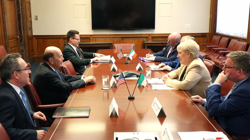 Trade links between the US and Ireland, Brexit and cyber security were among the other issues discussed at the meeting