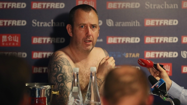 Williams stripped down for his media conference