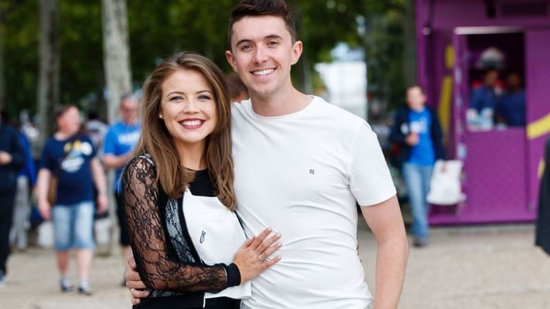 Ryan O'Shaughnessy and his girlfriend Ailbhe in Lisbon