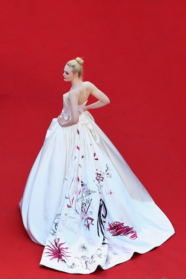Elle Fanning in Vivienne Westwood Haute Couture in 2017.