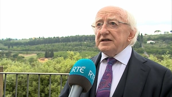 President Michael D Higgins delivered a lecture in Belfast to mark the 20th anniversary of the Good Friday Agreement