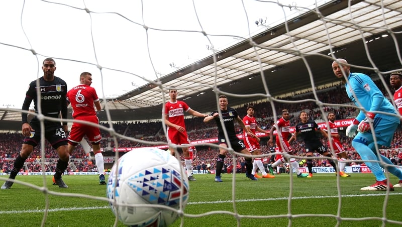 Mile Jedinak heads Aston Villa in front away to Middlesbrough