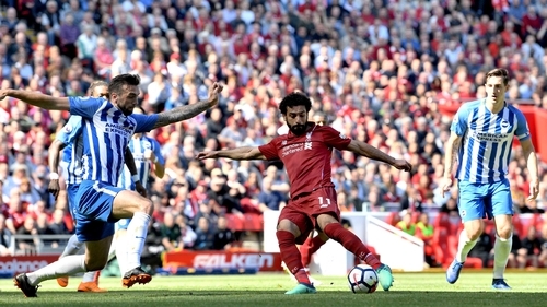 Mo Salah scored his 32nd goal of the Premier League season