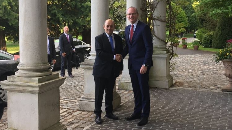 Mr Coveney was speaking at a meeting with French foreign minister Jean-Yves le Drian this evening