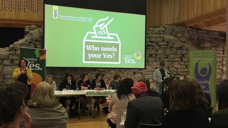 The NWCI began its 'Who needs your Yes' campaign this morning