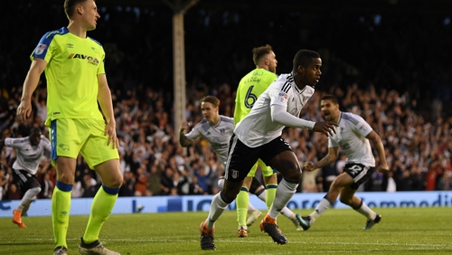 Ryan Sessegnon celebrates his goal