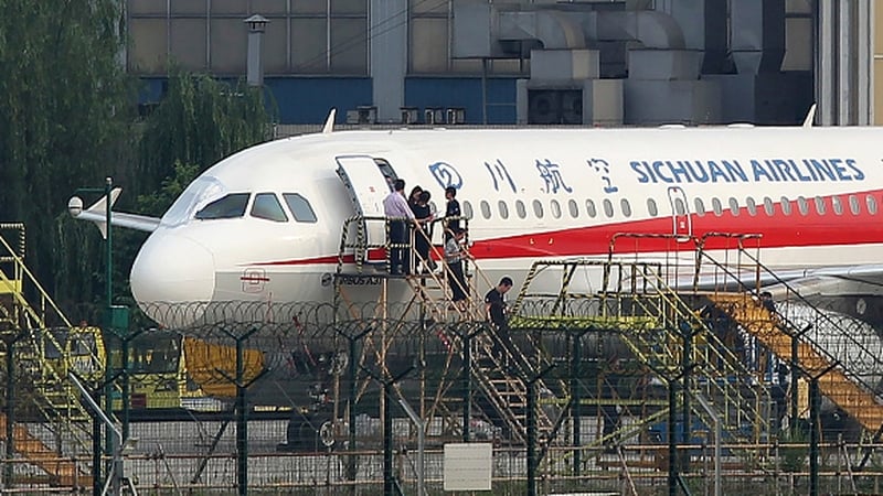 All 128 people on board the Airbus A319 were unharmed during the emergency landing