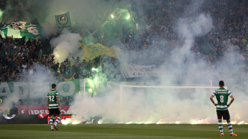 Sporting fans ambushed their team's players at their training ground