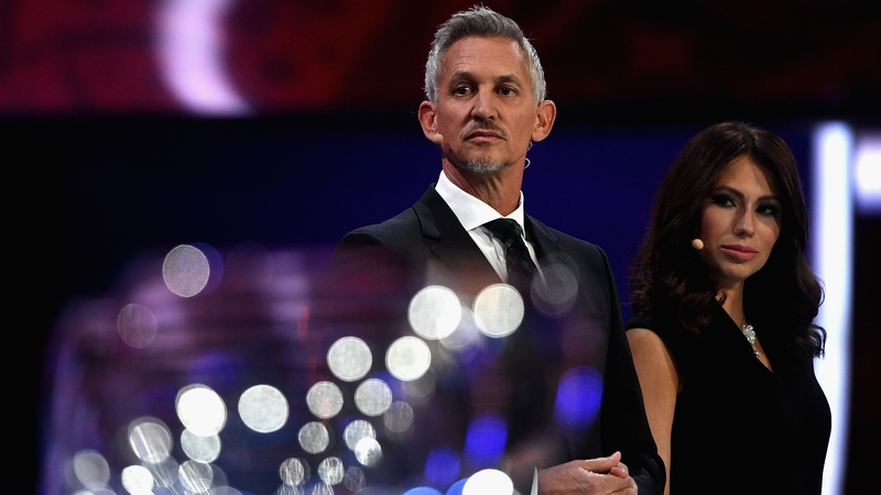 Gary Lineker at the World Cup draw in Moscow