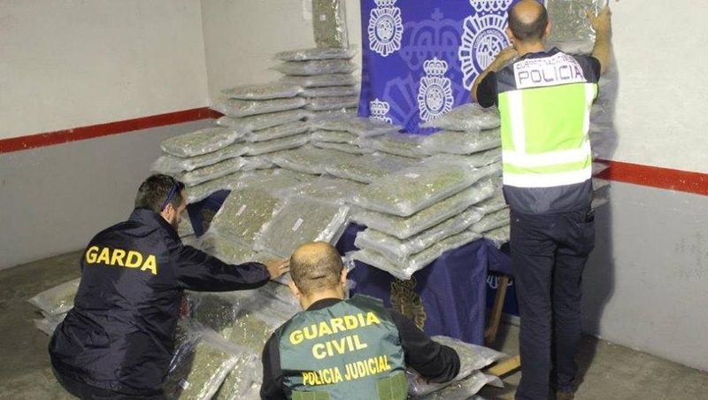 The drugs were found in a truck full of lettuce that was bound for Ireland