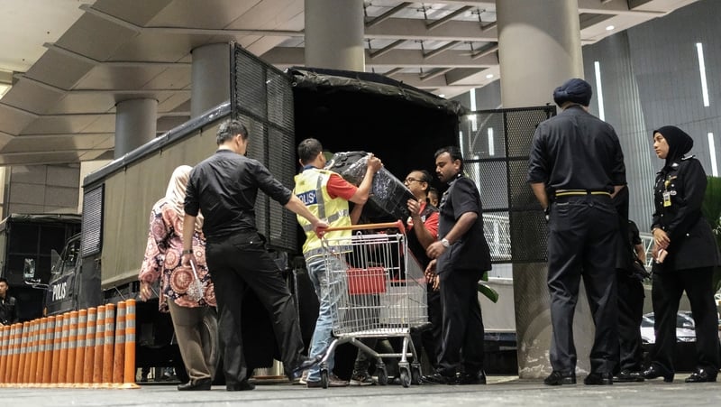 Police seize items from one of the homes belonging to Najib Razak