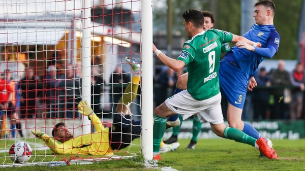 Graham Cummins finds the net for Cork