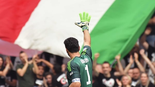 Gianluigi Buffon makes his exit