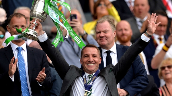 Brendan Rodgers salutes the fans