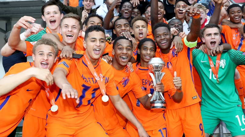 The Netherlands celebrate their triumph