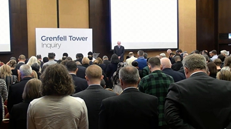 The hearings began with commemorations of those who lost their lives in the blaze