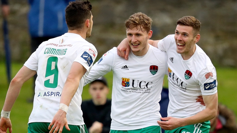 Garry Buckley (R) scored twice at Limerick