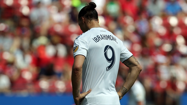 Zlatan Ibrahimovic was sent off against Montreal Impact