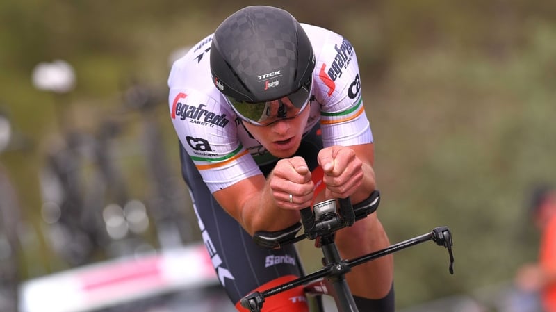 Ryan Mullen suffered cramp with 10km to go