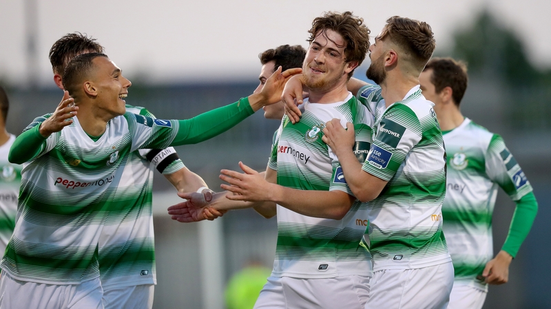 Sam Bone celebrates as Shamrock Rovers hit form at Tallaght Stadium