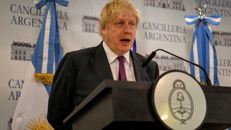 Boris Johnson made the call during a visit to Argentina