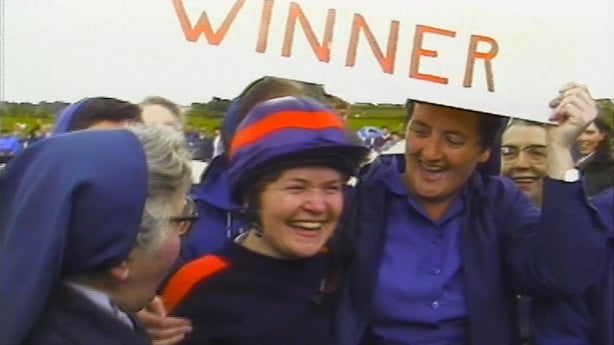 The winner of the nun run