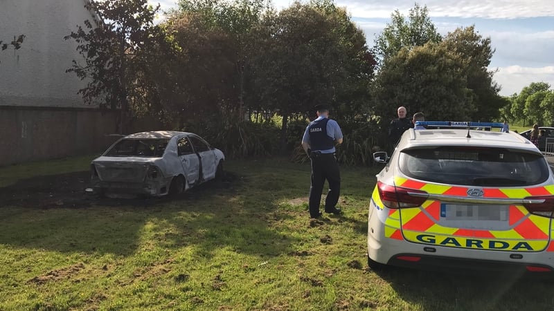 The car was set on fire and abandoned