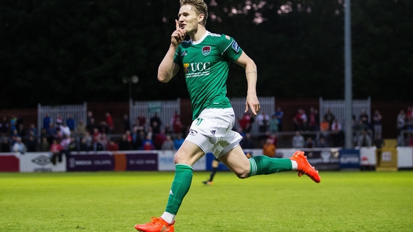 Kieran Sadlier celebrates his second goal for Cork