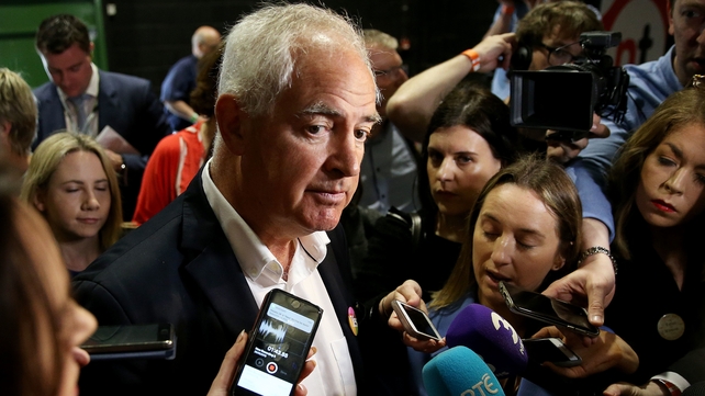 Chair of the Institute of Obstetricians and Gynaecologists Dr Peter Boylan arrives at the count centre in the RDS