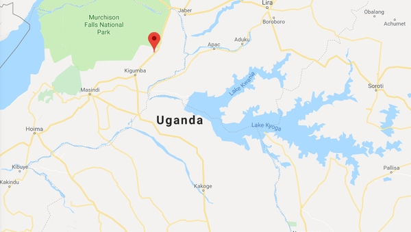 The accident happened last night in Kiryandongo (Pic: Google Maps)