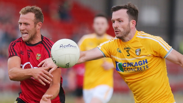 Down cantered home by seven points against Antrim in Pairc Esler