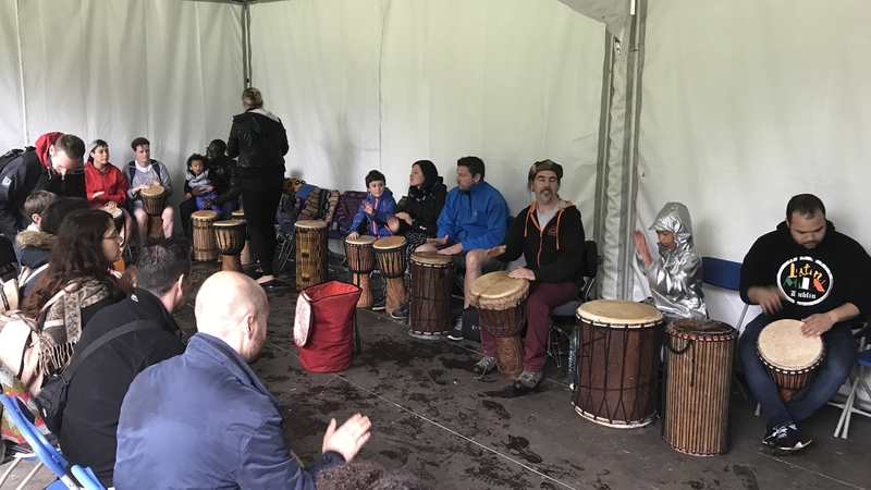 Thousands of people are attending the event in Phoenix Park