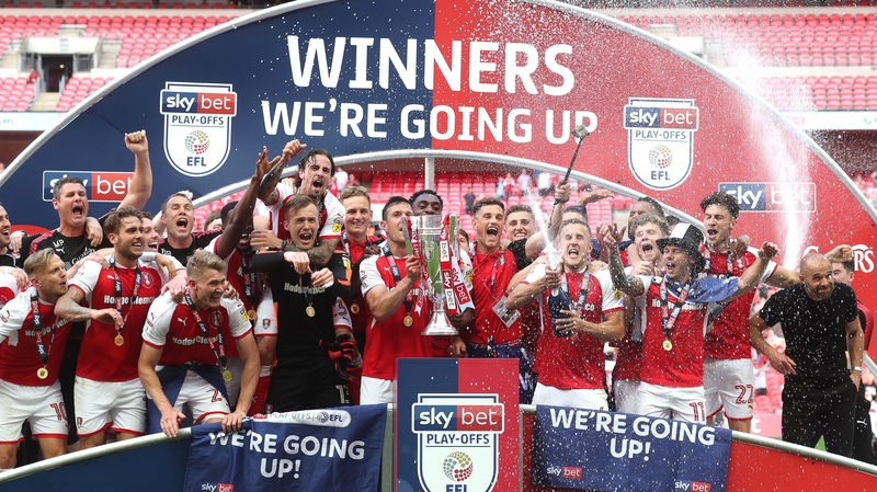Rotherham celebrate their win