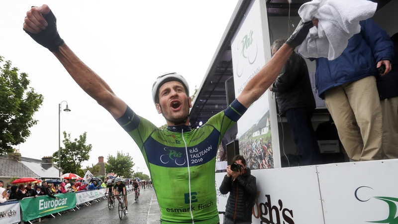 Luuc Bugter celebrates his victory.