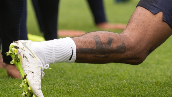 Sterling's gun tattoo caused a controversial reaction.