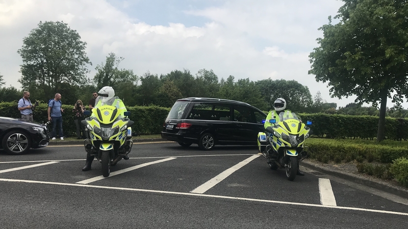 Anastasia Kriegel's coffin was brought to Newlands Cross crematorium