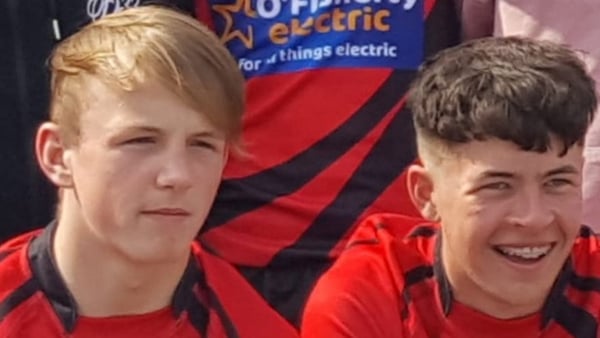 Jack Kenneally (left) and Shay Moloney played rugby together (Pic: Ennis Rugby Club)