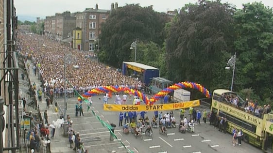 Starting line at the Dublin Women's Mini Marathon (1998)