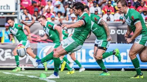 Scott Grix scored one of Ireland's tries